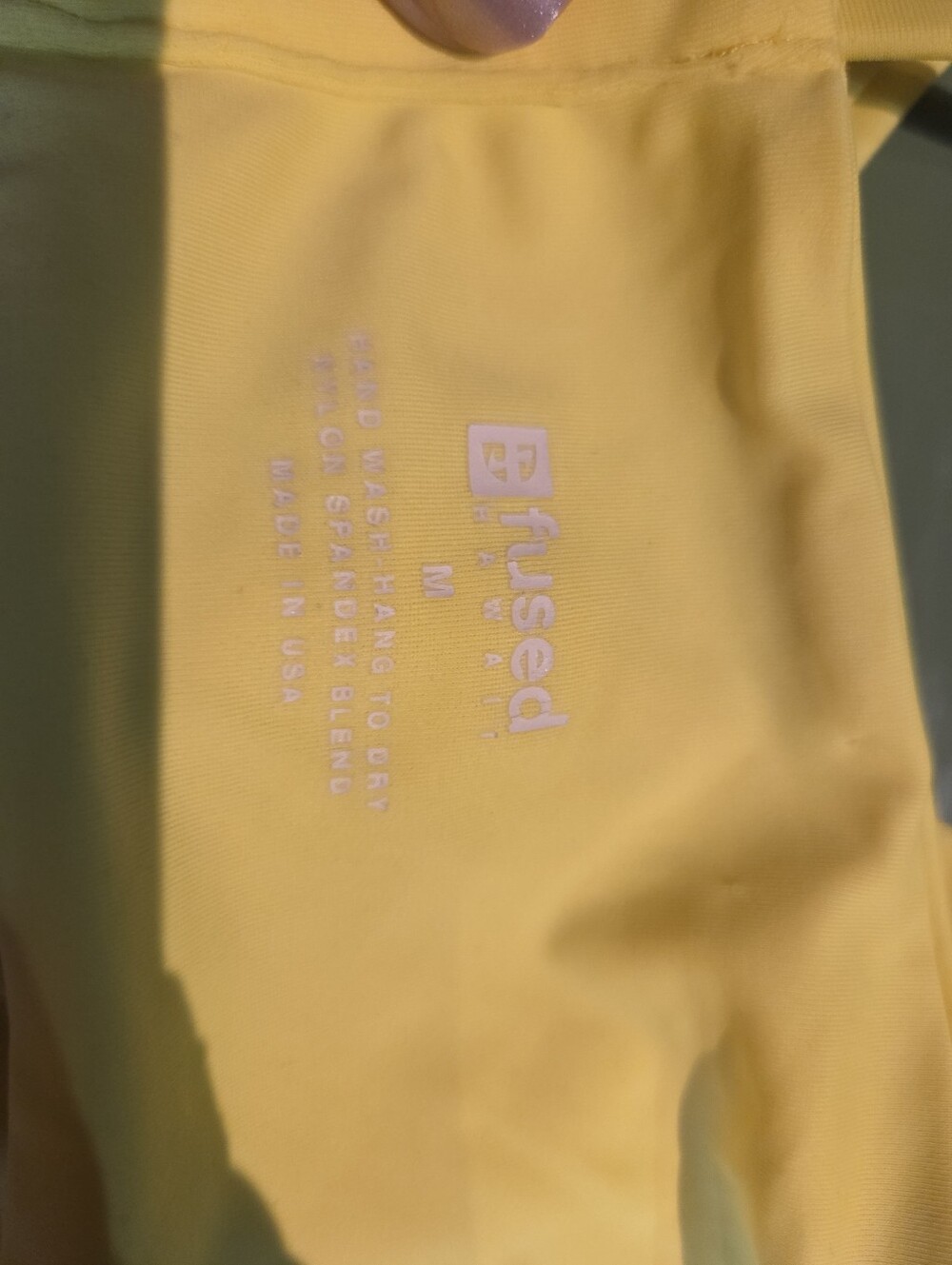 Fused Hawaii Neon Yellow Bikini Top - Picture 3 of 4
